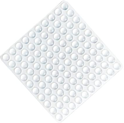 100 patas de goma transparente, topes de armario, almohadillas de parachoques adhesivas para puertas de gabinete, para muebles, cocina, baño, oficina, 8 x 2,5 mm