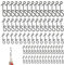 Knotenlosverbinder Set, 150 Stück Knotenlosverbinder Angeln Größe S-XXL No Knot Verbinder Angeln Wirbel, Knotenlos Schnurverbinder Knotenbinder Angelzubehör fürs Meeresangeln
