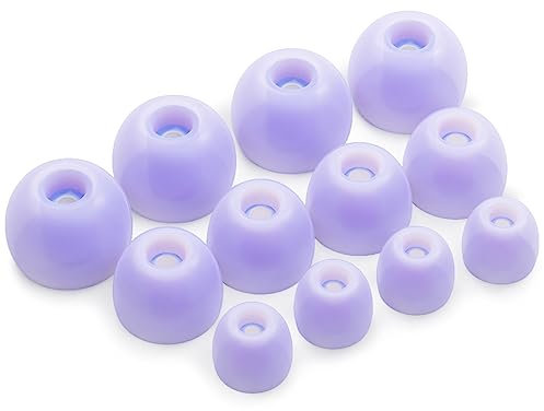 Okuli Set of 12 Silicone EarBuds Ear Tips For Samsung Galaxy Buds 2 Earphones in Purple
