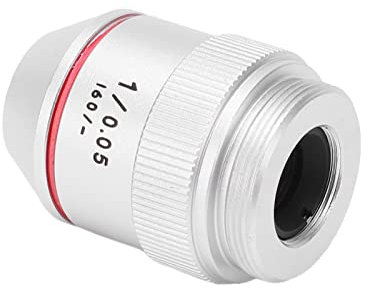 Achromatic Objectives Lens,1X 195 RMS Threaded Biological Microscope Achromatic Objectives Lens,Low Power,Clear View Field