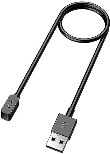 TiMOVO Cavo di Ricarica Compatibile con Redmi Watch 5/4/Xiaomi Smart Band 9/9 pro/8/8 PRO/Active, Cavo di Ricarica per Smartwatch da 1M, Cavo USB Magnetico, Accessori per Mi Band 9, Nero