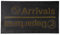 Fisura - Original rubber doormat arrivals. Black and yellow outdoor pin doormat. 70 x 40 cm
