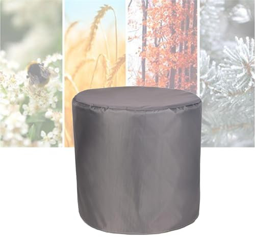 ATYUJKB Rund Gartenmöbel Abdeckung Wasserdicht 100x100cm, 420D Abdeckplane Gartenmöbel Schutzhülle, Gewebe Wasserdicht Abdeckhaube, Abdeckung für Gartenmöbel Schwerlast