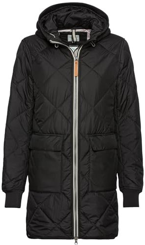 camel active Damen Steppmantel aus recyceltem Polyester Schwarz, womenswear-42