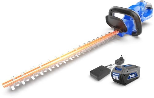 WILD BADGER POWER - 40 V, 24 Inch Cordless Electric Hedge Trimmer, Powerful Electric Hedge Trimmer, 2.0 Ah Battery and Charger Included