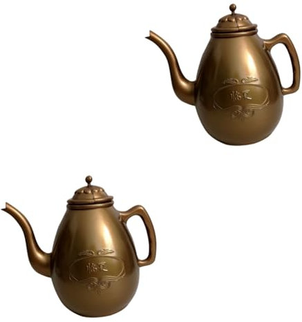 Cabilock 2 Pièces Pot de soupe bouilloire kettle théière chinoise théière domestique cruche d'eau théières pour le thé théière grenouille Style thé en vrac théière flacon