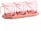 Tarros Especias Botes Especias Juego De Tarros De Especias, Salero, Pimentero, Tarro De Condimento, Salero Con Cuchara Transparente Para Cocina Salero Y Azucarero Cocina ( Color : Rosa , Size : 3Piece