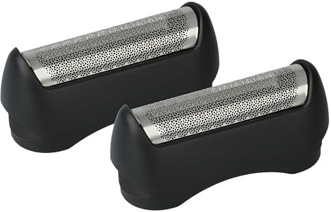 vhbw 2x Scherfolie Ersatz für Braun 11B für Elektrorasierer + Rahmen, schwarz/silber