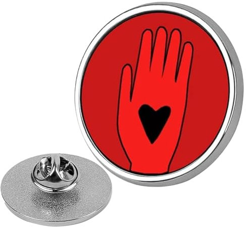 Ceasefire Anstecknadel | Ceasefire Now Anstecknadel | Pray for Peace runder Button Badge Pin Medaillen Pins | Einzigartige Waffenfeuer Emaille Pin rote Brosche | Gedenkgeschenk für Damen, Herren und