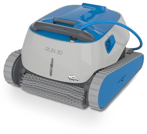 Dolphin Run 30 Robot pulitore Automatico per Piscina interrata Fino a 12m - Pulizia pareti e Fondo - Filtrazione Ultra fine