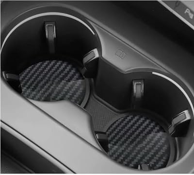 Car Coasters 2Pcs Car Coaster For Fiat Ducato 500 500L Panda Grande Punto For Lancia Musa Water Cup Slots Non-Slip Pad Mat Cup Holder Insert Coaster
