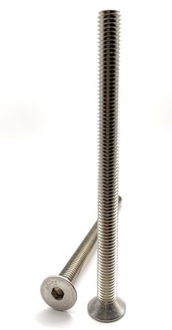 Vis M8x110 mm Tête Fraisée BTR en acier INOX A2 | Ø 8x110 mm - M8 x 110mm | Vis FHC à 6 pans creux (clé allen) ISO 10642 / DIN 7991 | Vis inoxydable A2 (V2A/304) : LOT DE 5 Pcs - Premium Fixation