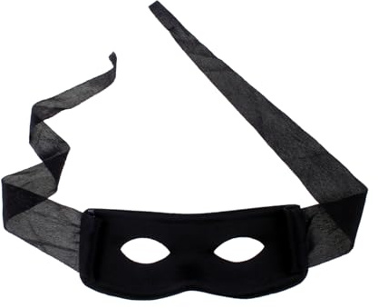 MEISH Augenmaske, Räuber, Kostüm, Bandit, Zorro, Maskerade, Augenmaske, Party, Cosplay, Requisiten für Kinder und Erwachsene