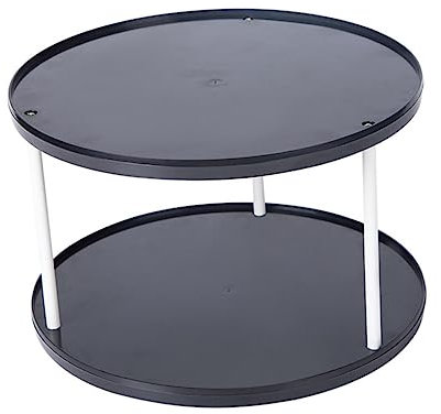 Garneck 360degré Etagère De Rangement Rotative Niveaux Plastique Multifonction pour Bureau Cuisine Salle De Bain Et Chambre Organisateur Cosmétique Compact Et Pratique