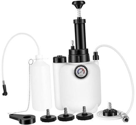 Okiyakusama Purgeur d' de Frein Manuel 3 L, purgeur de Frein Manuel pour Voiture, Outil de Purge de vidange d', purgeur de Pression de Frein pour