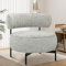 Hellove Loungesessel mit Armlehne, Lounge Chair mit Rückenlehne, Lesesessel mit Metallrahmen, Mid-Century-Modern-Stil Cocktailsessel, Aus Weichem Chenille Polstersessel für Wohnzimmer