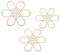 HXHWKEN 3 Stück Gänseblümchen Wanddeko Boho Gänseblümchen Wanddekoration Holzblumen Wanddeko Deko für Home Office Kinderzimmer