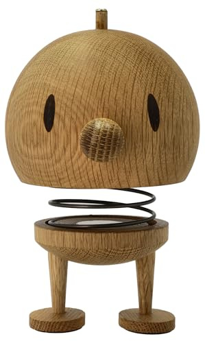 Hoptimist Speaker, Bluetooth Lautsprecher Design, Kabellos, Musikbox Erwachsene, 10 x 10 x 15 cm, Large, Oak