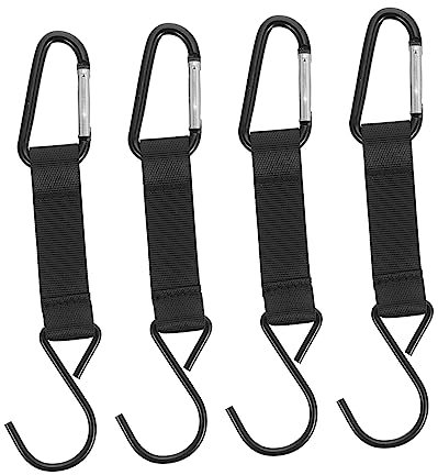 VALICLUD 4Pcs Shaped Hooks for Camping Cookware Multi Functional Kitchen Storage Hangers for Pans Spoons Outdoor Supplies Design for Easy Installation Organization
