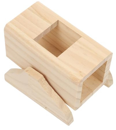 ERINGOGO Wooden Hamster Seesaw Toy Pet Exercising Tunnel for Small Animals Hamster Playing Supplies Rest Place