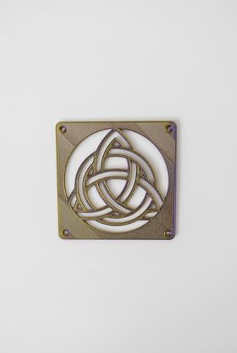 Generisch Fan Cover Celtic Knot - Fan Grill 120 mm / 140 mm (Blue, 120 mm)