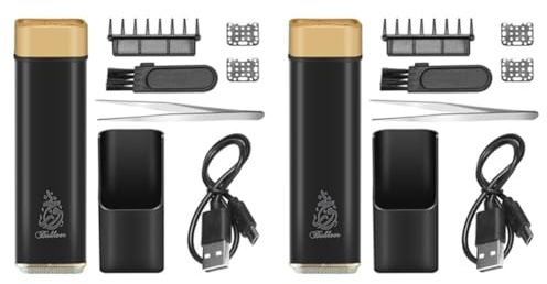 Ujjdwiurgh Lot de 2 brûleurs d'encens USB portables arabes - Mini diffuseur d'aromathérapie électrique - ABS - Noir - Décoration d'intérieur musulmane