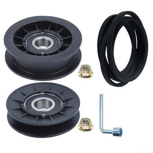 Rasentraktoren Keilriemen Umlenkrolle Rasenmäher Spannriemen Kit Ersatz V Typ Spannrolle Kit für GX20286 für GX20287 für AUC20393 für 1642HS Rasenmäher Riemensatz Rasenmäher Riemen Ersatz