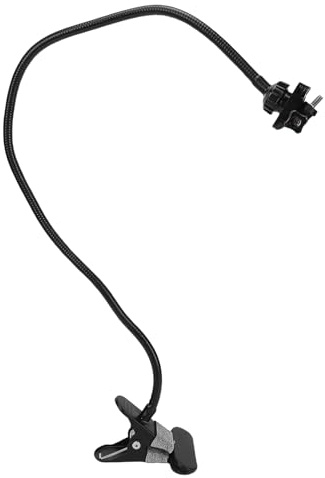 Plyisty Webcam-Ständer, Schwanenhals-Webcam-Halterung für Schreibtisch mit 1/4-Zoll-Schraube, um 360° drehbarer Kugelgelenk, für Kameras C922, C930e, C920S, C920, C615, C960 C920x (Klemmständer)