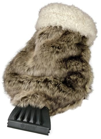 SubZero 13929 Faux Fur Ice Scraper Mitt for Car, SUV, Trucks