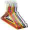 HANGERWORLD 50 Bunte Metall-Draht-Kleiderbügel 40 cm breit aus verzinktem Stahl mit farbenfroher Pulverbeschichtung