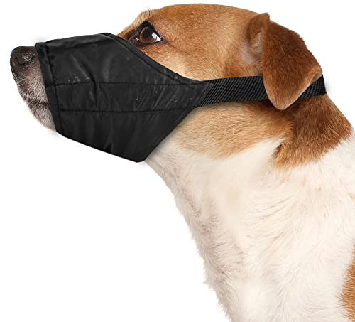 Weebo Pets Atmungsaktiver Sicherheitsmaulkorb aus Nylongewebe (XS)