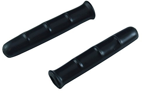 cyclingcolors 2x SCHWARZ BREMSGRIFFE BREMSHEBEL LENKERGRIFFE VINTAGE FAHRRAD GRIFFE GUMMI GRIP RENNRAD HEBEL FIXIE SINGLESPEED MTB OLDTIMER