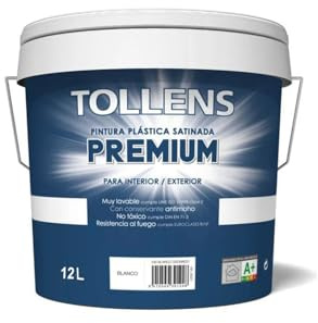 Tollens Plástica Premium Satinado Antimoho Blanco 12 Lt