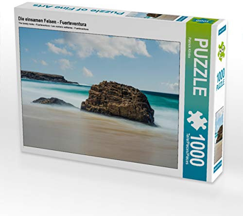 CALVENDO Puzzle Die einsamen Felsen - Fuerteventura 1000 Teile Puzzle quer | 1000 Teile Lege-Größe 64 x 48 cm Foto-Puzzle für glückliche Stunden