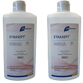 Händedesinfektion | Meditrade Ethasept | Hand Desinfektion | 2 x 500 ml Flasche