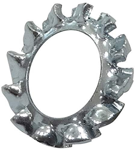 AERZETIX - C44524 - Juego de 50 Arandelas abanico de freno M6 para perno/tornillo M6 - dientes dentado exterior - en acero galvanizado - DIN6798 - montaje tuerca fijación sellado apriete