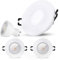 SSC-LUXon 3er Pack BEDA Strahler IP65 Einbau mit LED GU10 38° Abstrahlwinkel 5W neutralweiß - Downlight 230V Lampe tauschbar