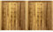 Ruby Iroko Croyde Entrance Mortise and Tenon Gates (Pair) - Various Sizes (3.3, 1.8)