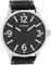 Oozoo Herrenuhr mit Lederband 50 MM Schwarz/Schwarz C7404