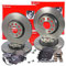 BREMBO Coated Disc Line Bremsenset inkl. Bremsscheiben Vorne Ø 312 mm Belüftet + Hinten Ø 282 mm Voll + Bremsbeläge Vorne und Hinten + Verschleißkontakt