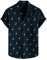 VATPAVE Mens 100% Cotton Hawaiian Flower Shirts Button Down Short Sleeve Beach Shirts Summer Casual Aloha Shirts 3X-Large Navy Flamingo Funky Shirts