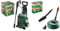 Bosch High Pressure Washer UniversalAquatak 135 & Bosch F016800611 Pressure Washer Home and Car Cleaning Kit (with patio Cleaner, wash Brush and 90 degree nozzle, in Carton Packaging)
