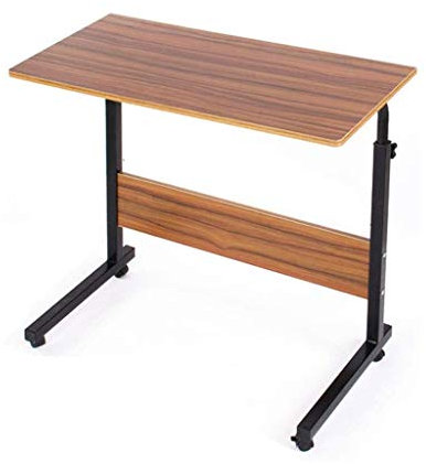 TAISK Mesa Ajustable, portátil, móvil, portátil, Soporte para Ordenador, Carrito de Escritorio, Bandeja, Mesa Auxiliar para Cama, sofá, Hospital, enfermería, Lectura, Comer