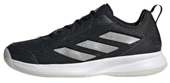 adidas Damen Avaflash Low Tennis Shoes Tennisschuhe, Core Black/Silver/Cloud White, 38 EU