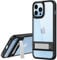 TECHGEAR iPhone 14 Stand Case [Fusion Armour] Premium Hybrid Tough Rugged Protective Kickstand Case Heavy Duty Protection with Clear Back, Supports Wireless Charging For iPhone 14 6.1 - Black