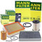MANN-FILTER Inspektionspaket Filterset 1x Ölfilter, 1x Luftfilter, 1x Innenraumfilter (Aktivkohlefilter), 1x Kraftstofffilter, 1x Ölwechselanhänger Kompatibel mit OPEL ZAFIRA B (A05)