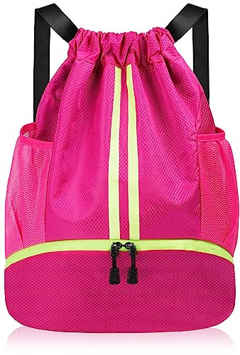 flintronic Borsa con Coulisse, Sacca Sportiva, Zaino con Impermeabile, Borsa da Palestra con per Spiaggia Nuoto Fitness