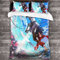 RHODAN Anime Bettwäsche,Bettwäsche Sets,bettbezug,sommerbettwäsche,Einzelbettzeu, Bettbezug Und 2 Kopfkissenbezug (7,220x240cm+80x80cmx2)