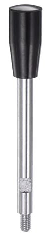 sourcing map Klemmen Handgriffe M6 Gewinde 115mm (4.5) Länge Chrom Beschichtete Drehbare Kurbel Handgriff Griffe Handwheel Schraube Stiel für Drehmaschine