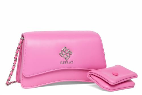 Replay Damen Schultertasche mit Ketten-Detail, Mud Green 317 (Grün), Onesize